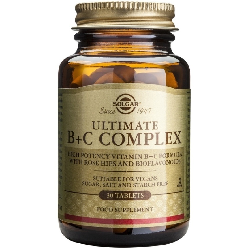 Solgar Ultimate B+C Complex 30 Ταμπλέτες - Clever Pharma | Online Φαρμακείο